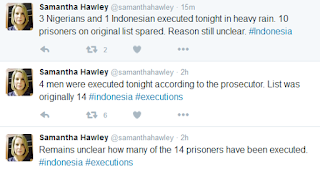 Breaking: 3 Nigerian drug convicts have been executed in Indonesia