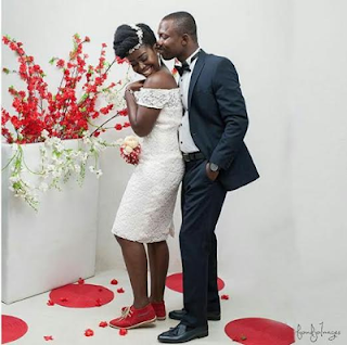 Photos: Ghanaian bride wears sneakers on her wedding day, explains her decision
