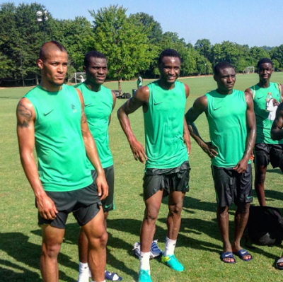 Photos: Mikel Obi, others training ahead of Rio 2016