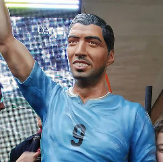 Photos: See the statue in Uruguay meant to honour Barca footballer Luis Suarez that fans are mocking and calling ugly