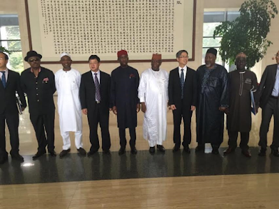 Photos: Governors of Delta, Zamfara, Plateau, Anambra, Osun states in China for the China-African business forum
