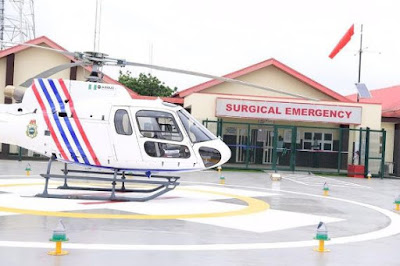 Photos: Lagos state government launch first ever Medical Helicopter emergency service In Nigeria