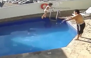 Man caught on CCTV drowning his stepdaughter in a hotel pool, sentenced to 100 years in prison