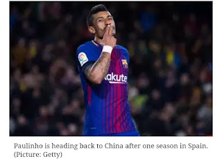 The real reason Barcelona have offloaded Paulinho after just one season