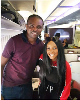 Actress Iyabo Ojo Pictured With Super Eagles Legend, Kanu