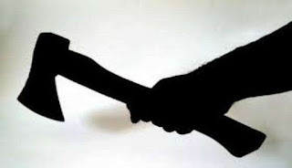 Woman escapes death as husband attacks her with an axe