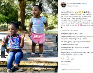Davido Shares Photos Of His Daughters, Imade And Hailey Adeleke