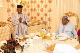 Leaked Photos : Buhari Host Acting CJN, Tanko Mohammed, Presidential Election Petition Tribunal Judges To Break Ramadan Fast