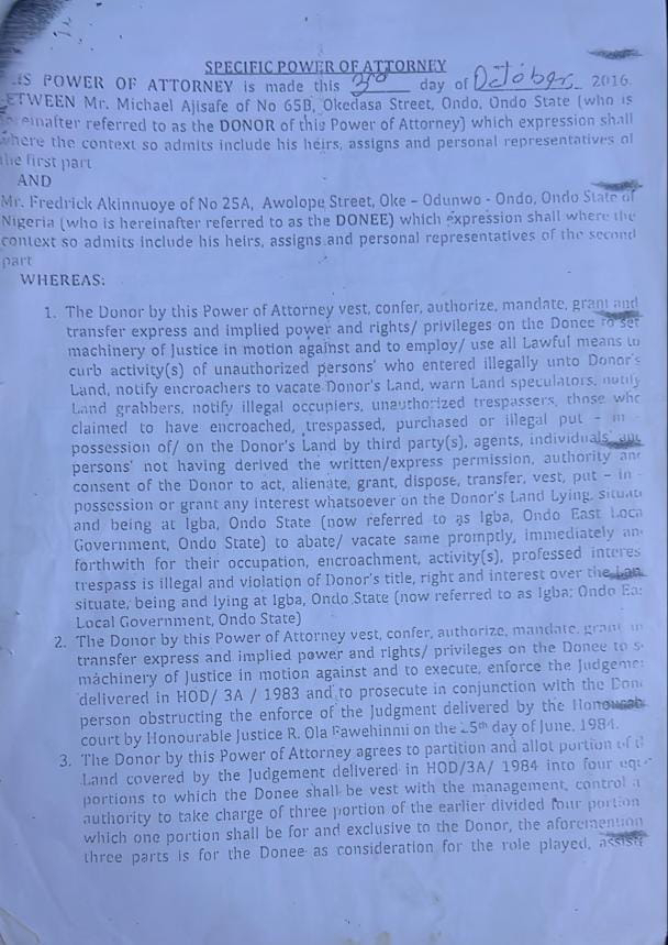 Land Grabbing In Ondo: Between Truth, Lies, And The Shadow Of Desperation
